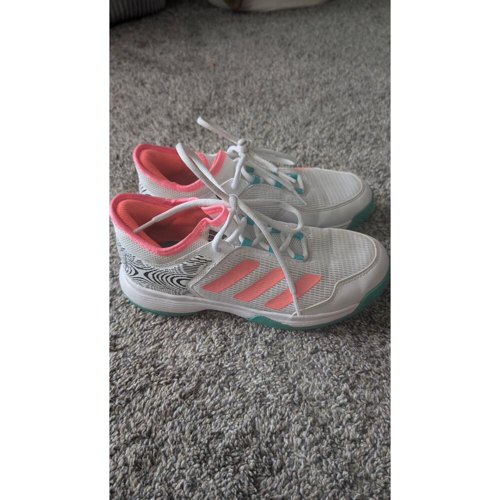 Adidas Pink, White & Teal Athletic Bottoms – Size 3.5Y - Picture 6 of 7